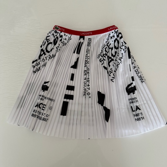 Lacoste Gray Sweatshirt with Crocodile Graphic and skirt size 6 - Picture 5 of 13